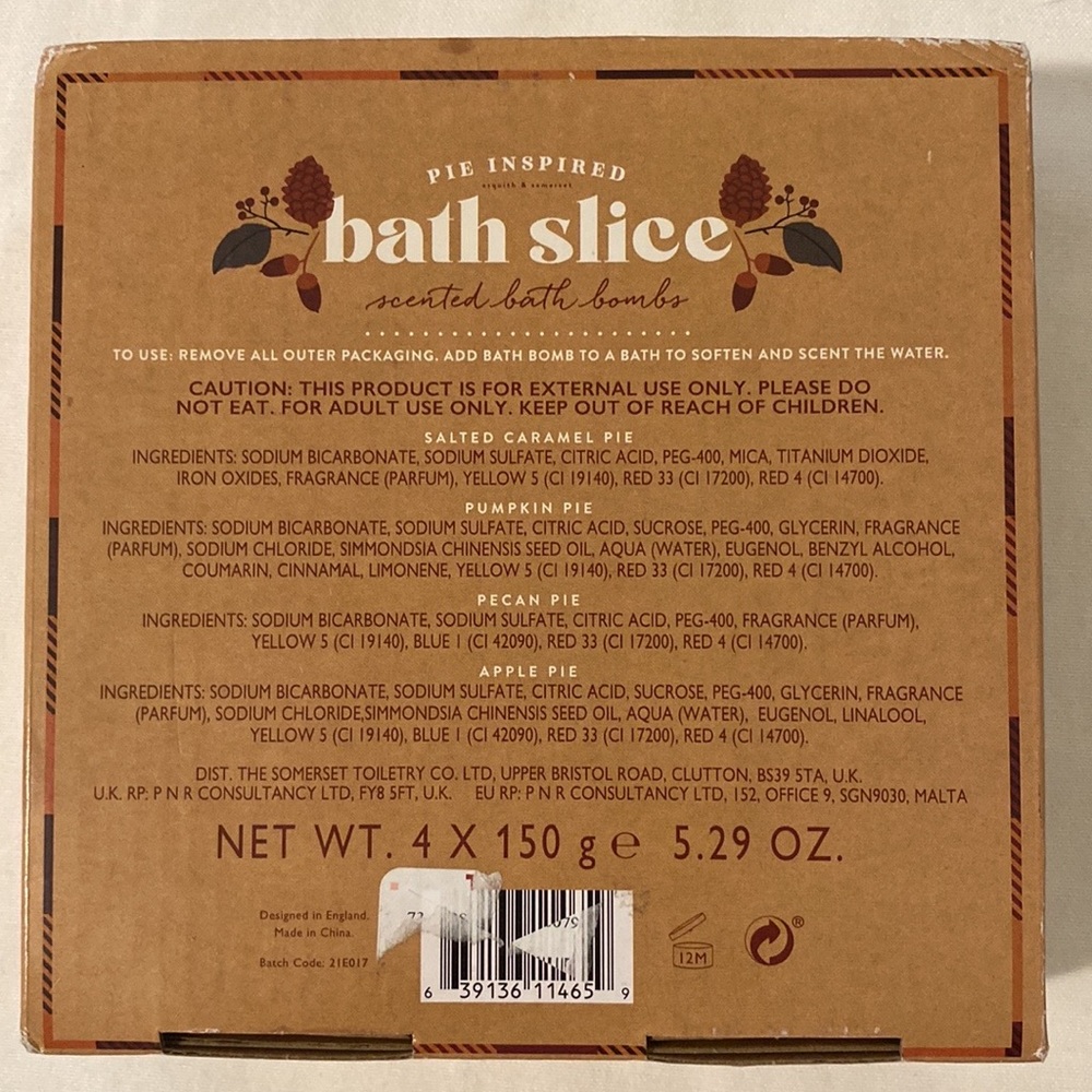 New In Box: Bath Slice Pie Inspired Scented Bath Bombs - Picture 3 of 3